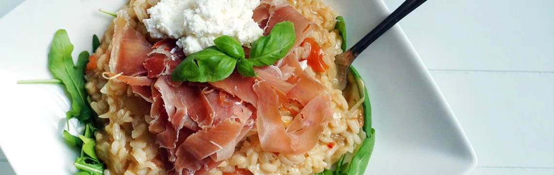 risotto and parmaham